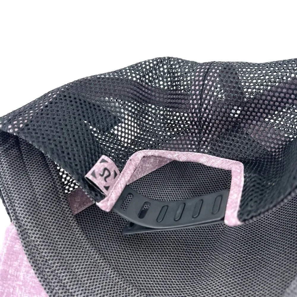 Lululemon Commission Hat Cherry Cola Black Mesh Back Snap Back Ball Cap - Picture 5 of 8